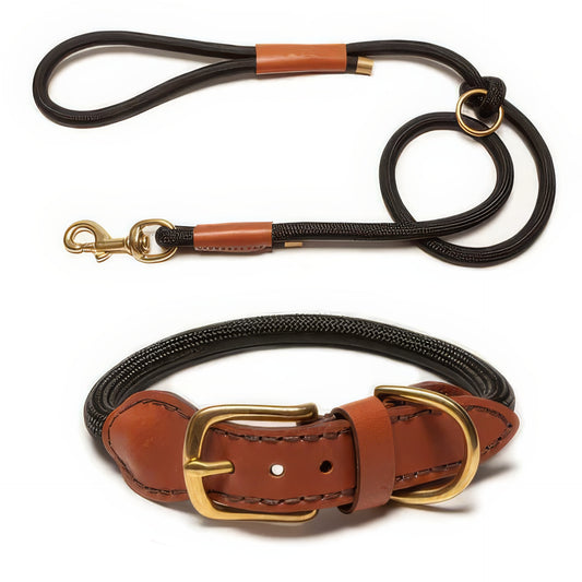 Rope Collar And Leash Set - PAWS